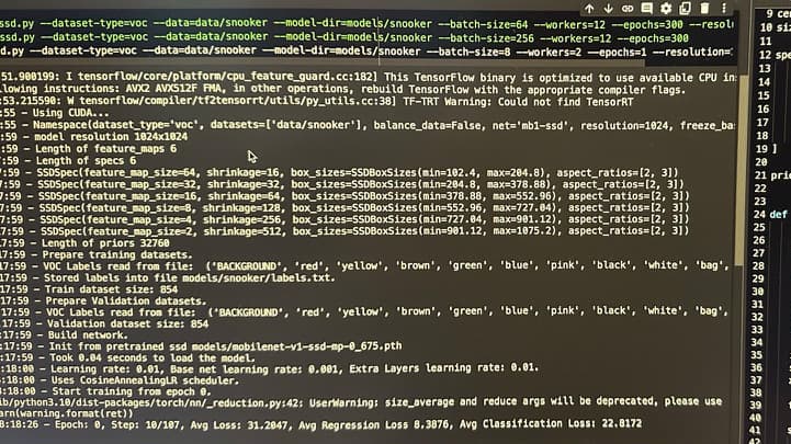 AI Snooker — SSD BOX SIZES