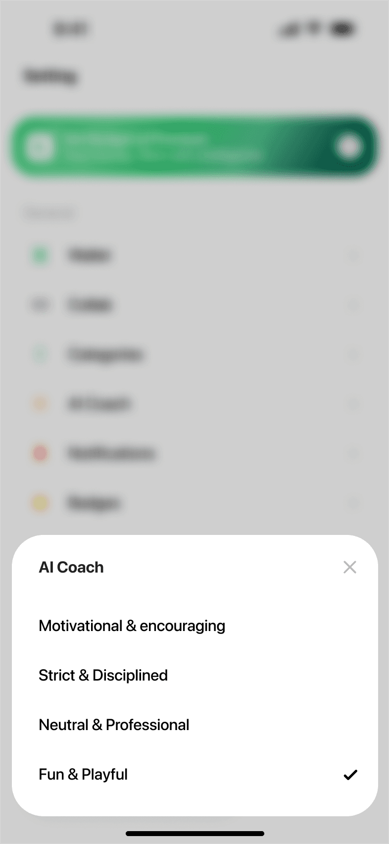 Budget AI — COACH PERSONALITY