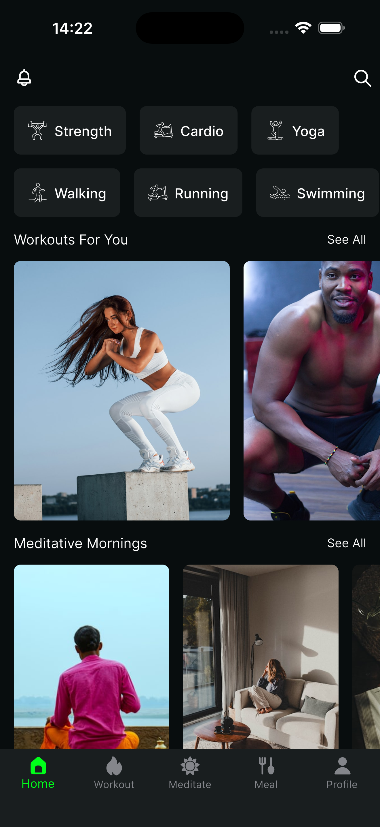 WORKOUT LIBRARY screenshot