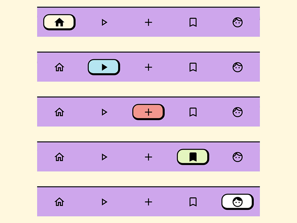 Clippoll - Bottom Navigation UI component