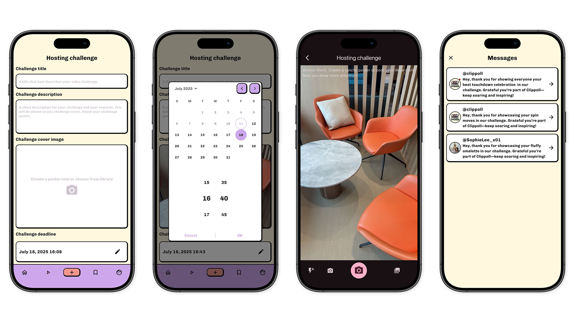 Clippoll - Challenge screenshots