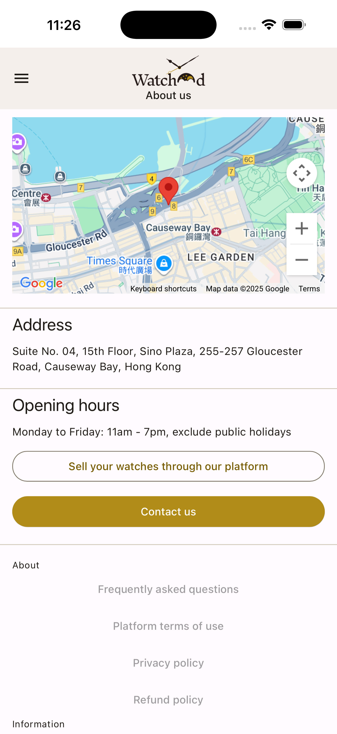 Watchood Office Location