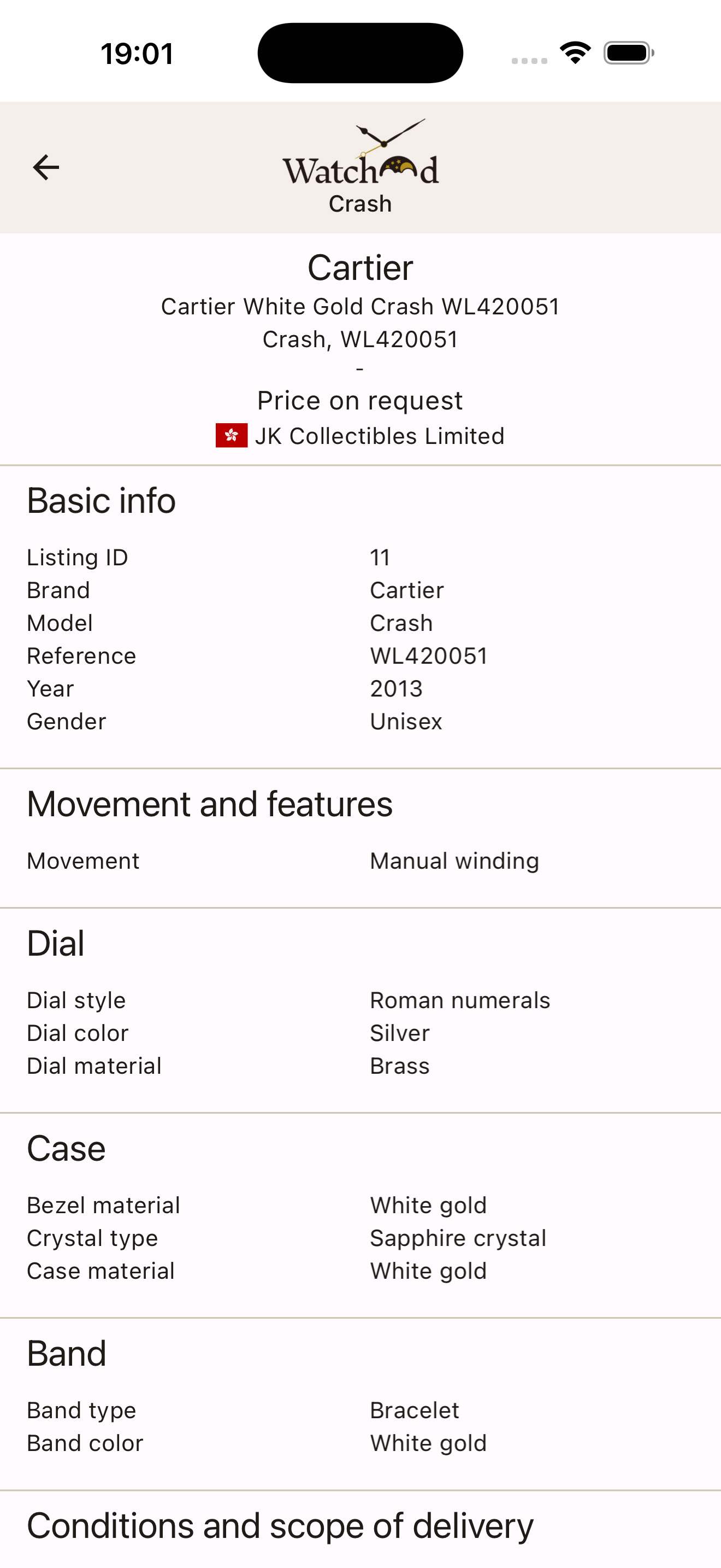 Watchood Watch Details